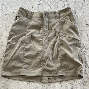 Duluth Khaki Mini Skort with Pockets size10 NWOT